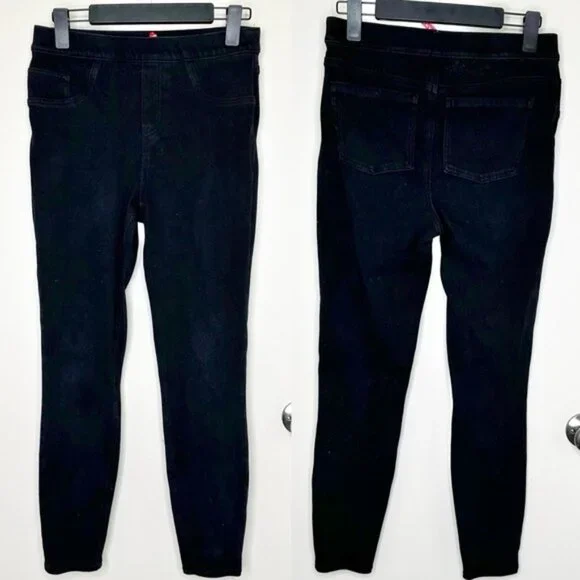 SPANX Ankle Skinny Jeans in Clean Black - Picture 4 of 9